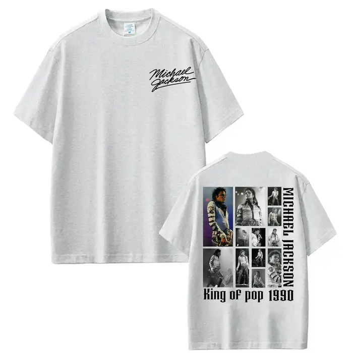 T-shirts d'album MJ King of Pop Michael Jackson pour hommes et femmes