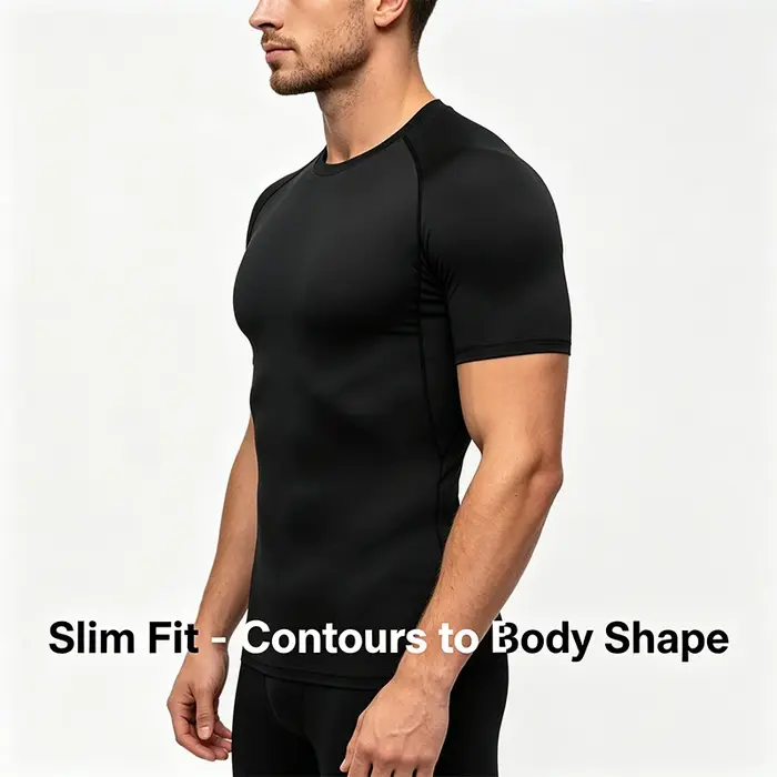T-shirt de sport moulant pour homme