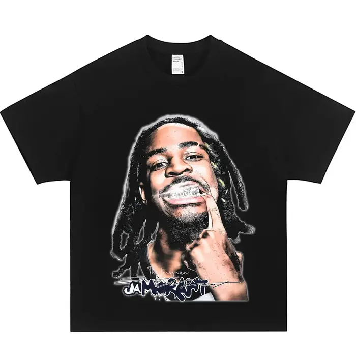 T-shirt imprimé à manches courtes pour homme, 100% coton, épais, coupe ample, idéal pour le sport et