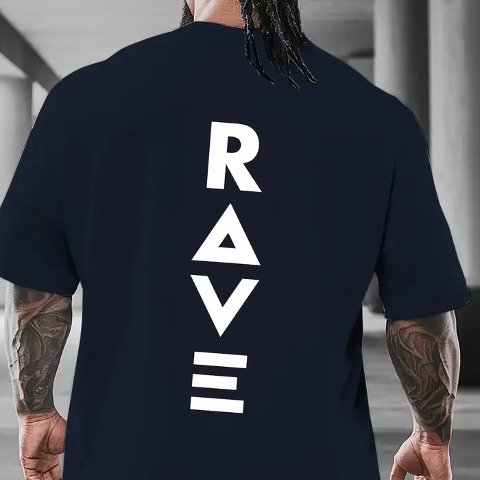 T-shirt minimaliste RAVE pour hommes
