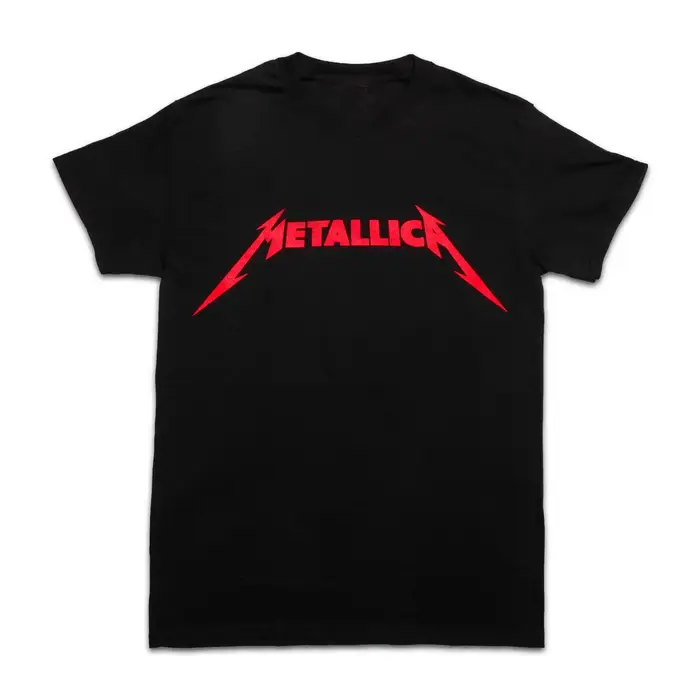 T-shirt imprimé graphique Y2K style hip-hop pour homme et femme, 100 % coton, avec logo Metallica, n
