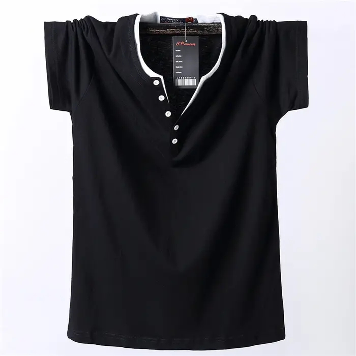 T-shirt à Manches Courtes en Coton pour Homme
