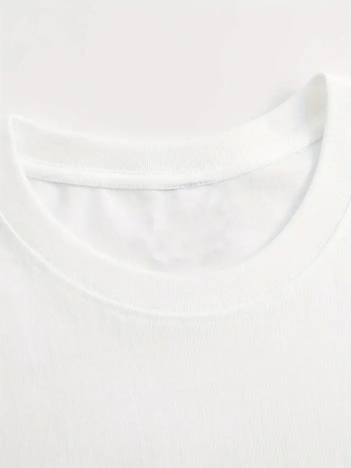 T-shirt blanc pour femmes avec imprimé graphique de points de cœur noir