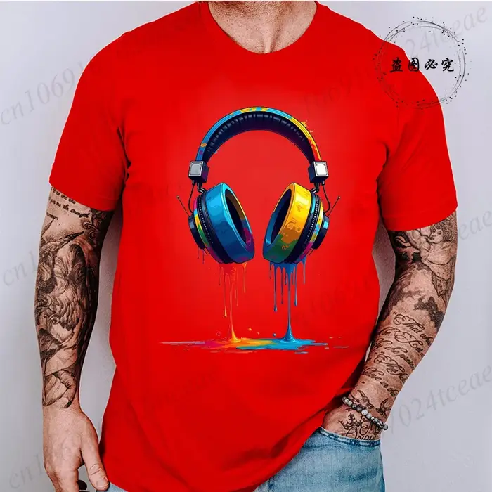 T-shirt décontracté à imprimé graphique pour hommes et femmes