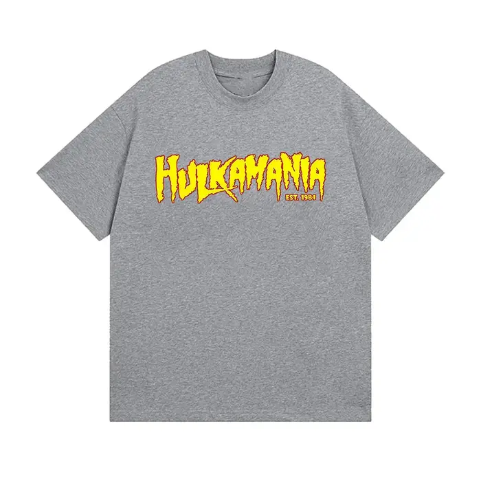 Hulk Hogan RIP Hulkamania t-shirts graphiques légende de lutte hauts T-shirt à manches courtes hommes rétro col rond