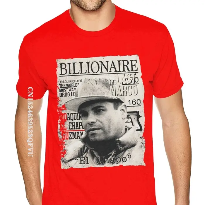 T-shirt de marque "The Last Narco El Chapo" pour hommes