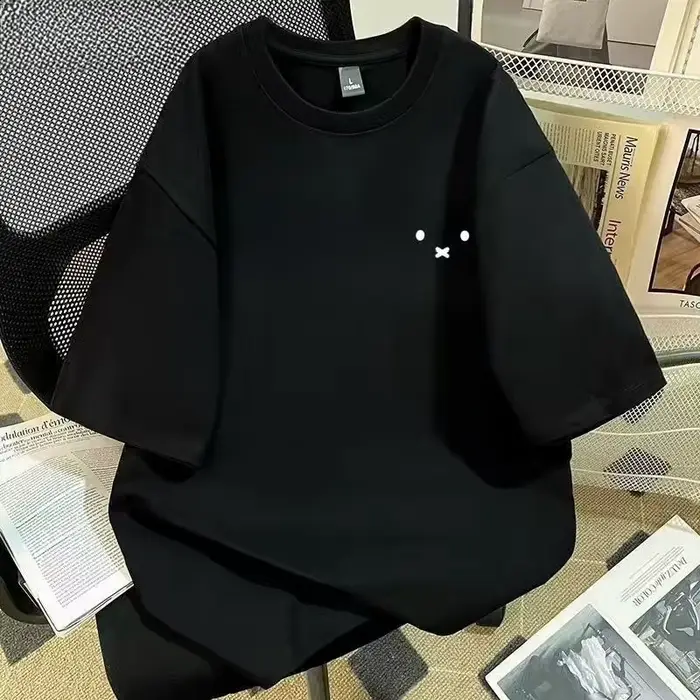 T-shirt Kawaii Miffy avec imprimé de dessin animé mignon