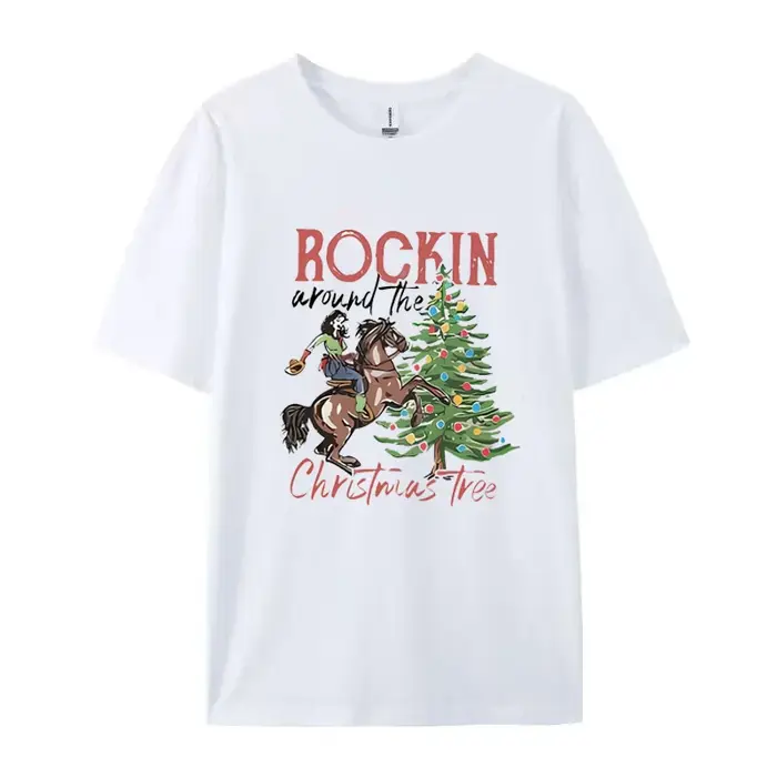 T-shirt graphique Rockin' Around the Christmas Tree pour femme