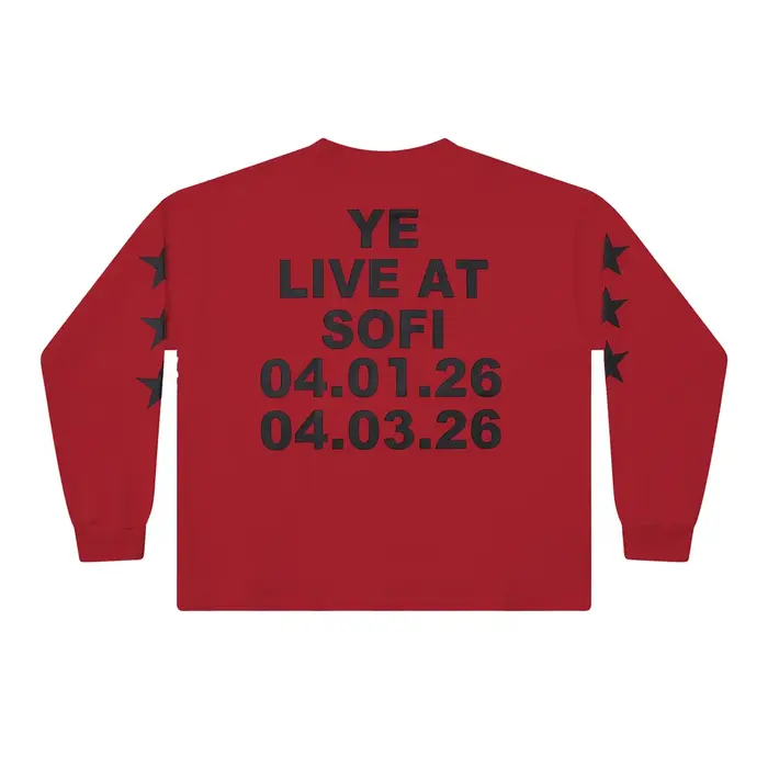 YE LIVE AT SOFI BULLY Kanye West Vultures YZY T-Shirt pour hommes et femmes, T-Shirt à manches longu
