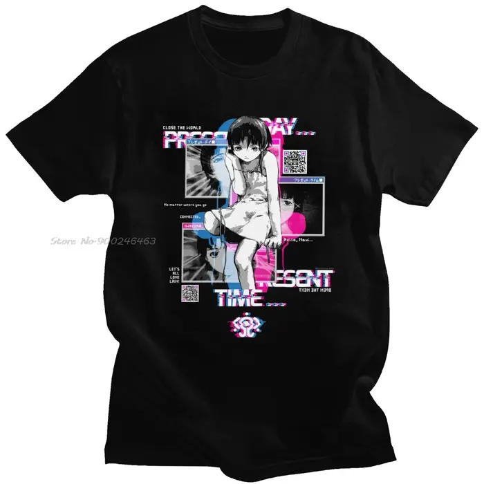 T-shirt manches courtes homme, Streetwear, en coton, dessin animé, dessin animé, Harajuku