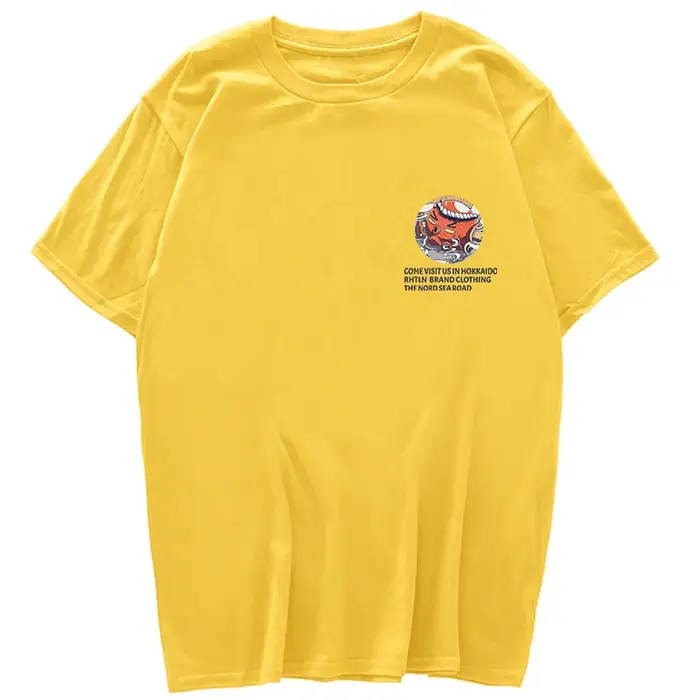 T-shirt à manches courtes imprimé affiche Octopus pour hommes