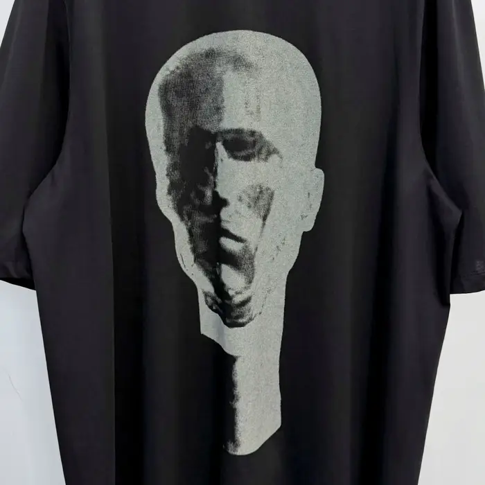 T-shirt Homme Oversize Décontracté 100% Coton Style Gothique Owen Seak – Hauts et T-shirts d'Été Designer Unis pour Hommes