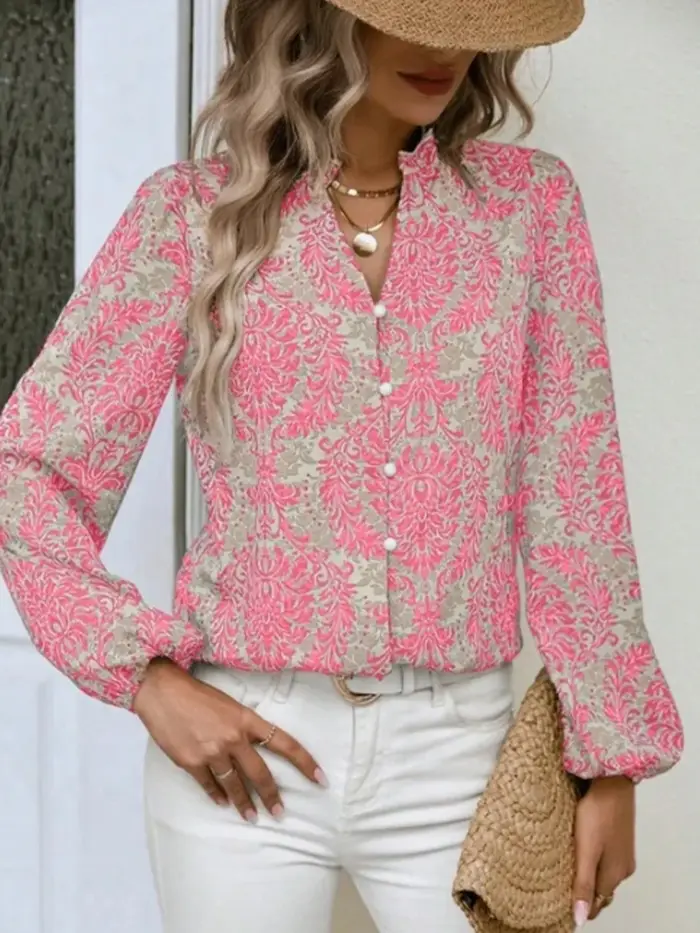Chemise à manches longues pour femmes