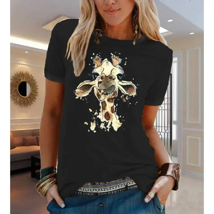 T-shirt à manches courtes pour femmes