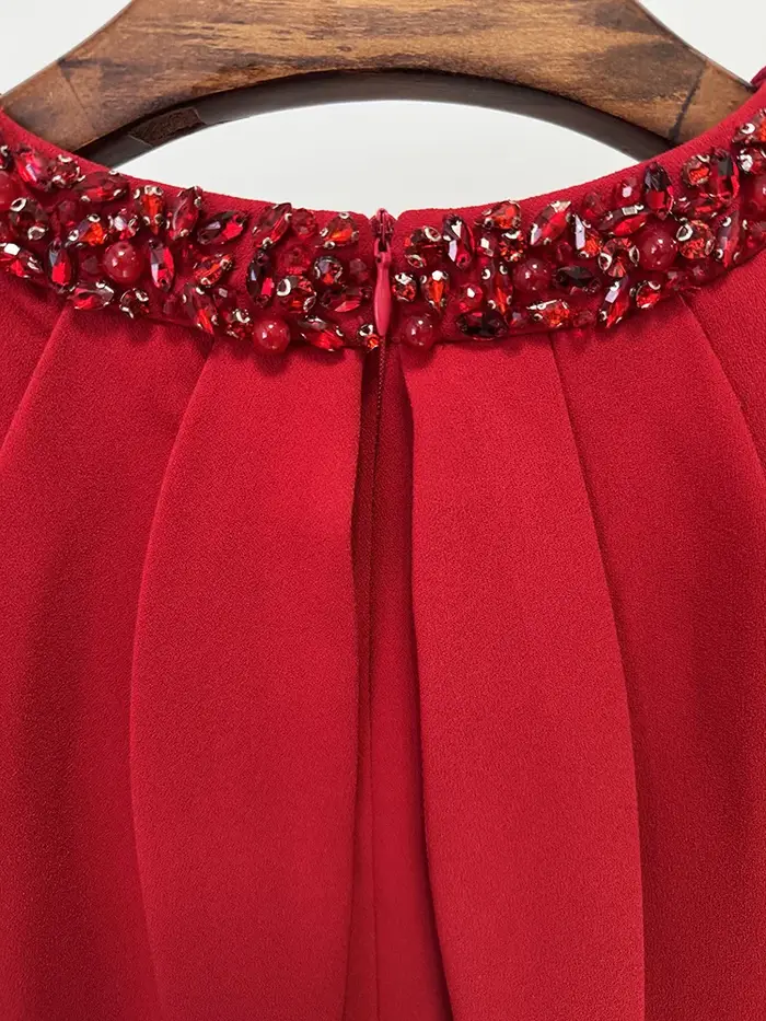 DEAT Robe de Soirée Élégante pour Femme