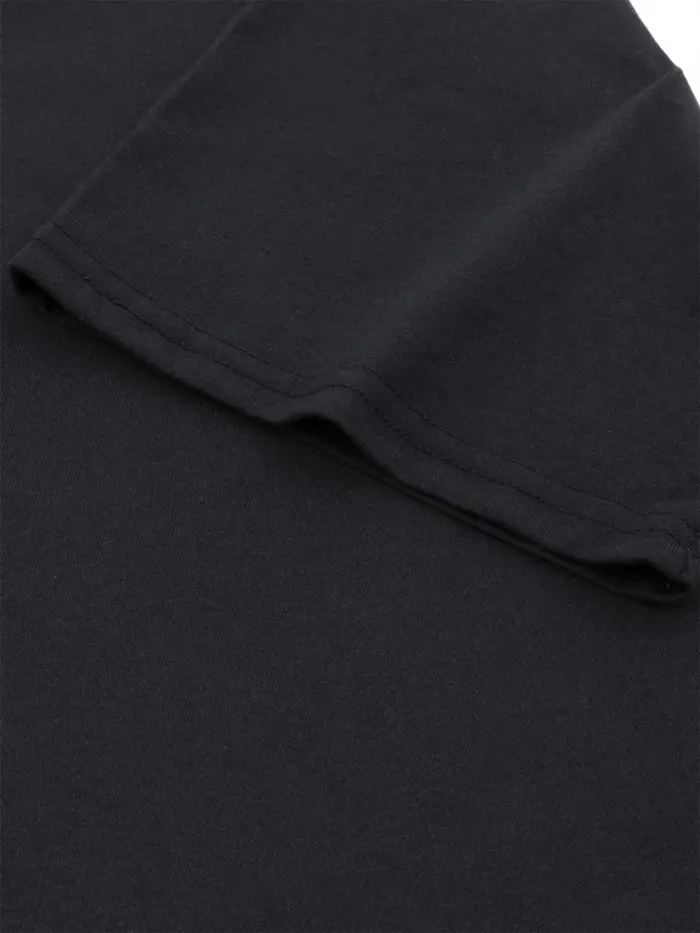 Matterhorn Zermatt station de Ski Vintage motif alpin T-Shirt coton tissu évacuant l'humidité hommes noir à manches