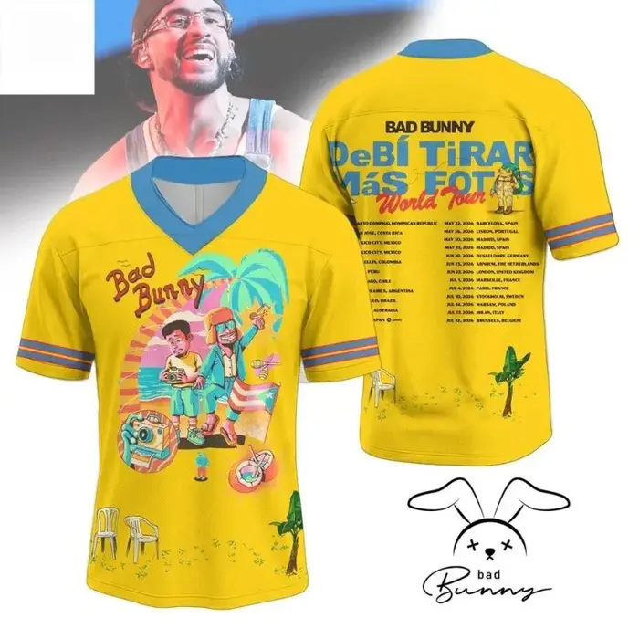 T-shirt Bad Bunny Debi Tirar Mas Fotos DTMF World Tour
