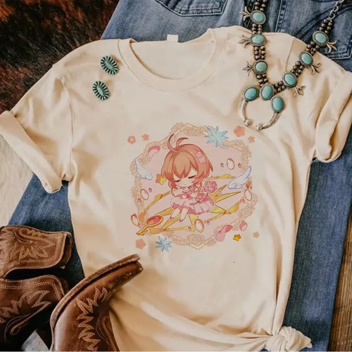 Cardcaptor Sakura t-shirts femmes t-shirt de créateur femme manga japonaise y2k vêtements