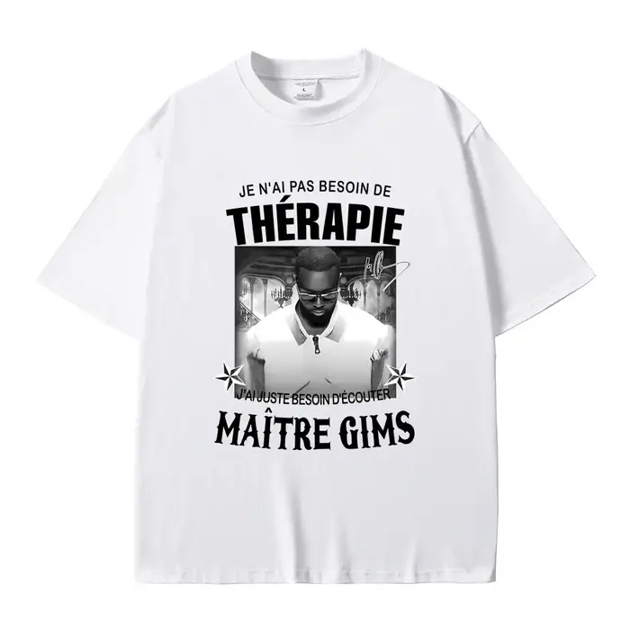 T-shirt du dernier tour du rappeur Gims LES DERNIERES VOLONTES DE MOZART T-shirts graphiques pour hommes et femmes Mode Hip Hop Musique Pop