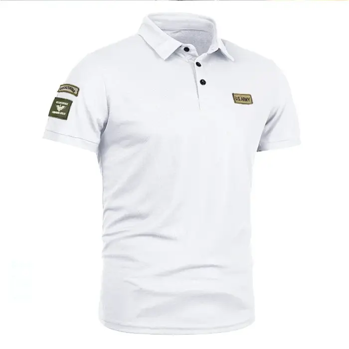 Polo coréen à manches courtes pour hommes