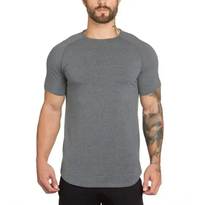 Vêtements de sport vierges Fitness T-shirt hommes mode étendre Hip Hop été à manches courtes