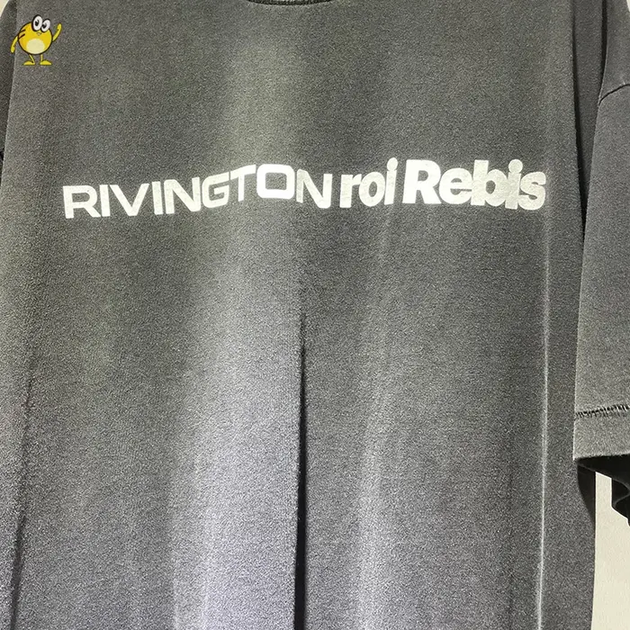 Vintage lavé RRR123 t-shirt hommes femme meilleure qualité ample Hip Hop mode classique tout-match décontracté à manches courtes