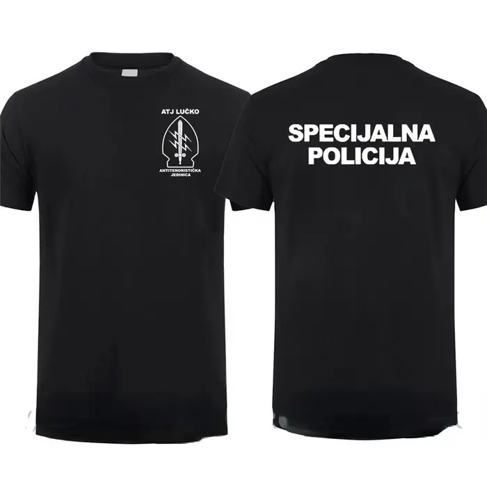 ATJ LUCKO-T-Shirt à Manches Courtes pour Homme, Décontracté, Patinage, Contre le Terrorisme, Unité d