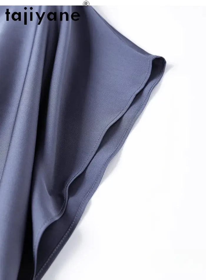 TAJIYANE 93% soie de mûrier t-shirts pour femme décontracté manches chauve-souris T-shirt 19 Mommes hauts d'été 2025 dames vêtements Футlıkkus