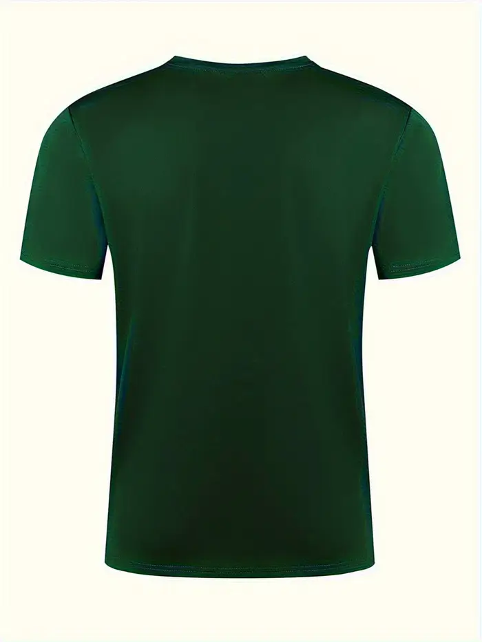 T-shirt à manches courtes et col rond pour hommes, 100% pur coton, coupe ample, décontracté, grande