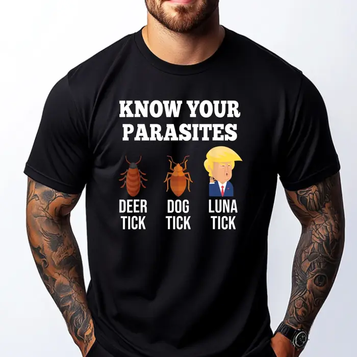 T-shirt manches courtes homme, humoristique, anti-Trump, résistant aux tiques, à la mode, Harajuku