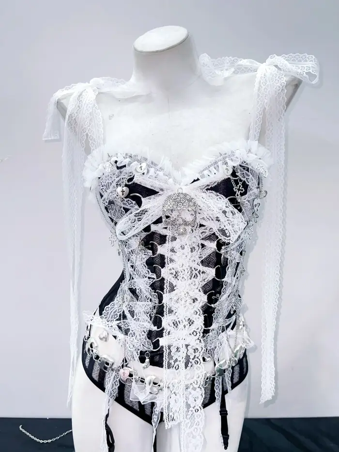 Crop Top Vintage Gothic Skull Top pour filles