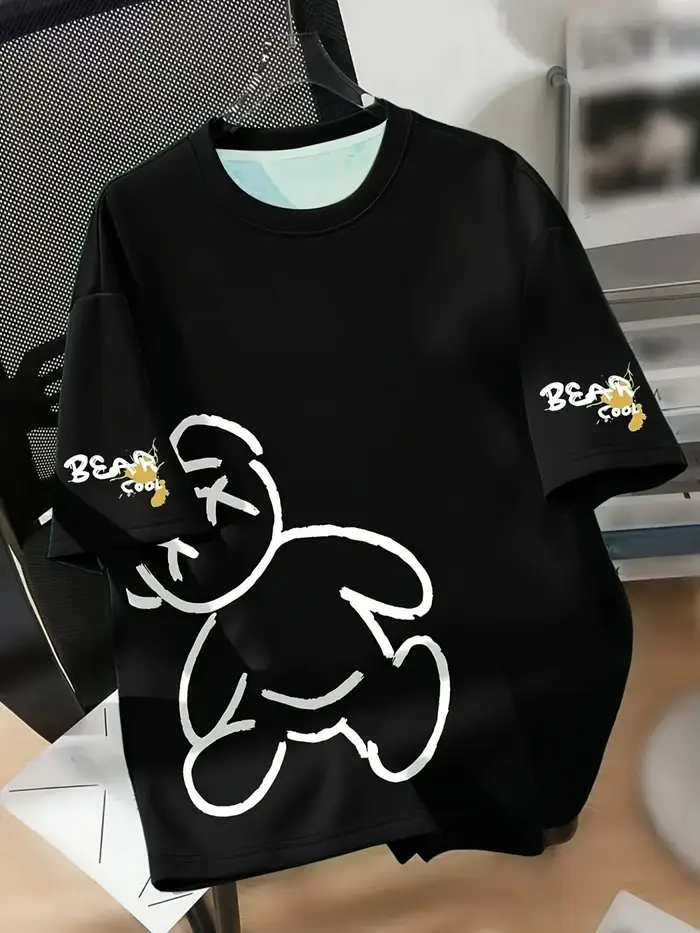 T-shirt d'été respirant à col rond pour hommes