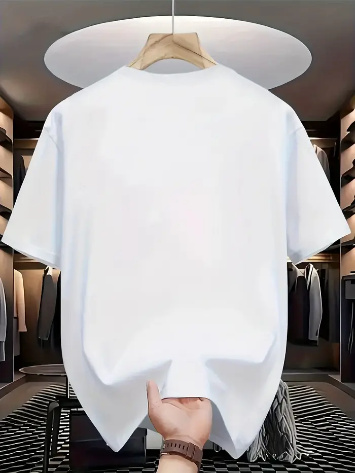 T-shirt d'été 100% coton pour hommes