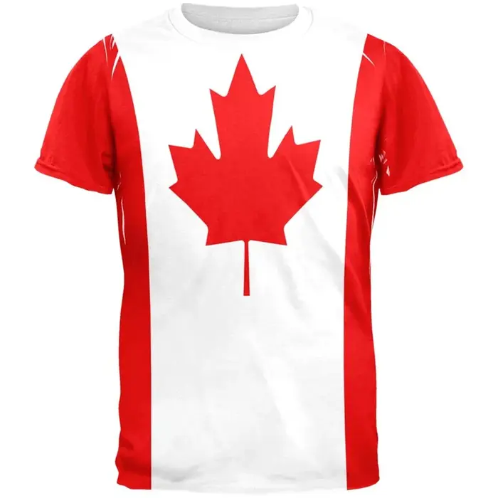 T-shirt drapeau du Canada pour homme