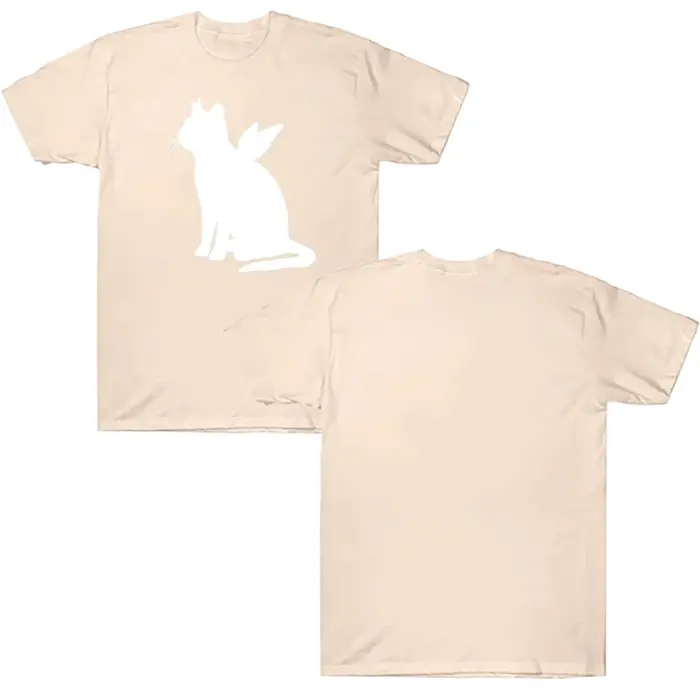 Kpop fille bande T-shirt chat ange imprimer vêtements Style coréen femmes hommes