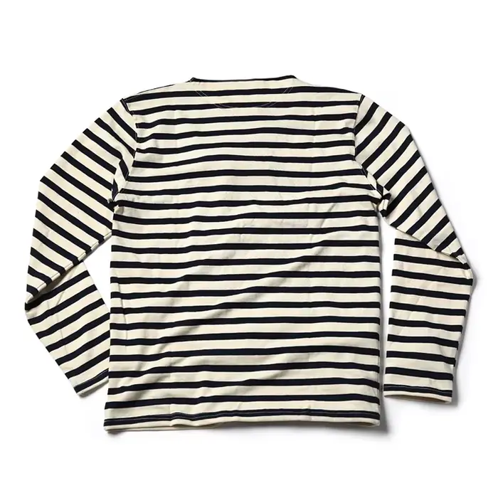 Bronson Sailor's Chemise rayée Vintage Mode Breton Col bateau T-shirt à manches longues