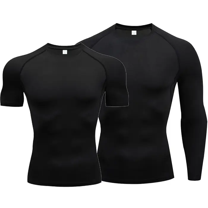 T-shirt de sport de compression à séchage rapide pour hommes
