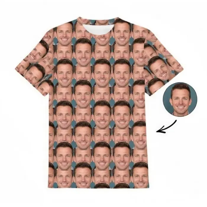 T-shirts personnalisés avec photo du visage