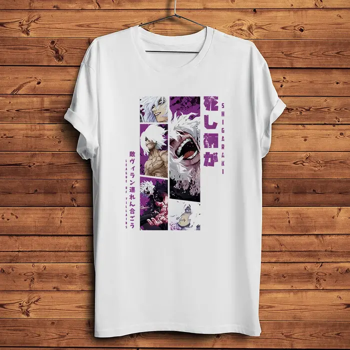 MHA Anime, Hero Academia Villain, Shigaraki Tomura, T-shirt manga amusant, T-shirt décontracté à man
