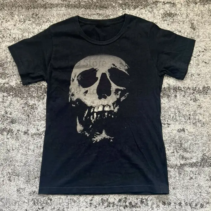 T-shirt à imprimé floral, respirant, décontracté, confortable, mode rock, hip hop, emo, streetwear, 
