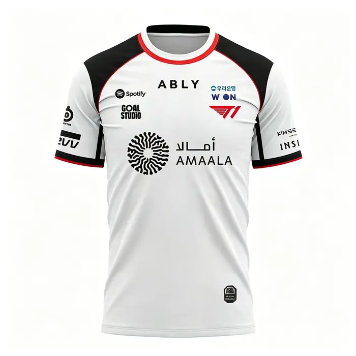 Nouveau T-shirt de club d'e-sport T1 2026