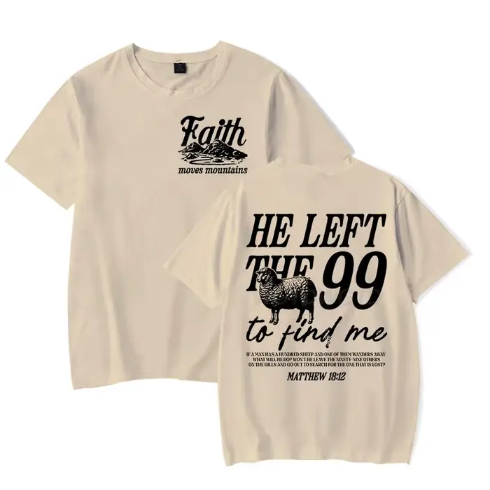 T-shirt à base de foi pour hommes et femmes