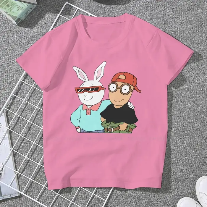 Et Buster – t-shirt col rond surdimensionné pour femme