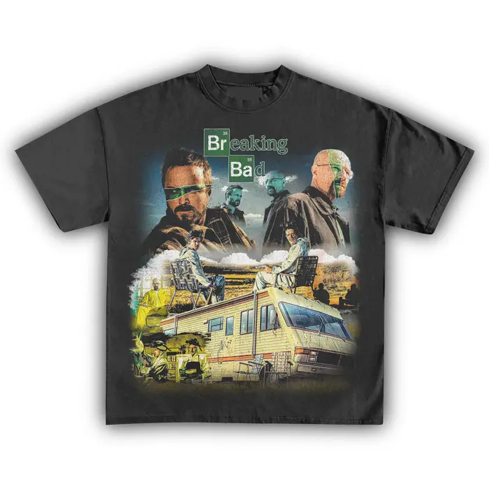 T-shirt rétro Breaking Bad Walter White Jesse Pinkman pour hommes et femmes