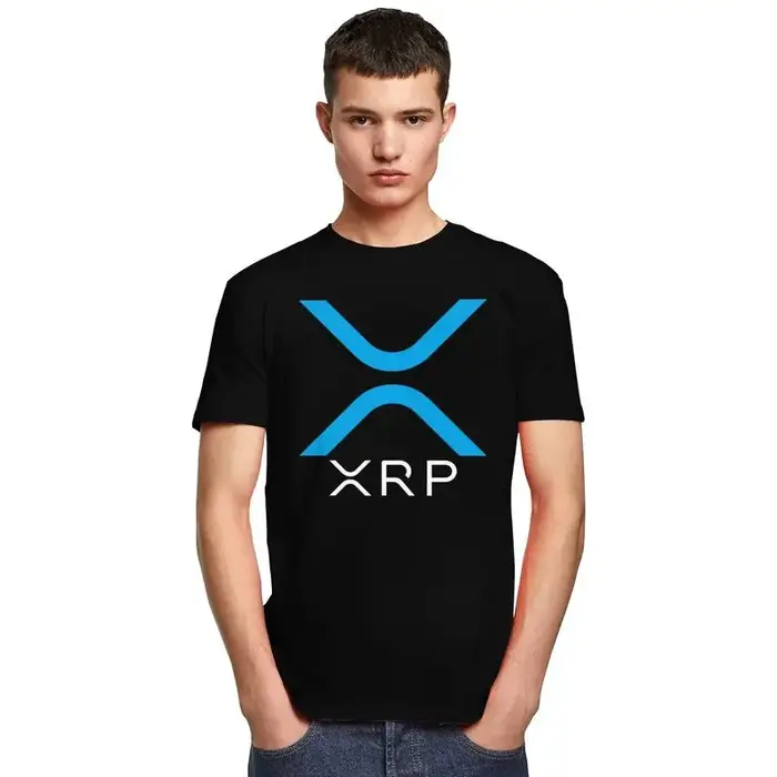 T-shirt personnalisé ondulé XRP pour hommes