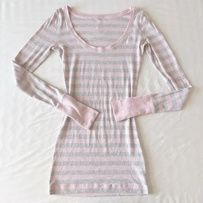 T-Shirt moulant à manches longues pour femmes