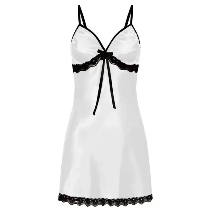 Femmes vêtements de nuit sexy sans manches nuisettes col en v chemise de nuit grande taille vêtement