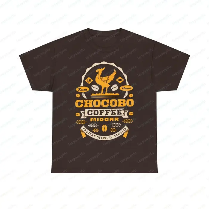 T-shirt imprimé graphique Chocobo du jeu vidéo Final Fantasy