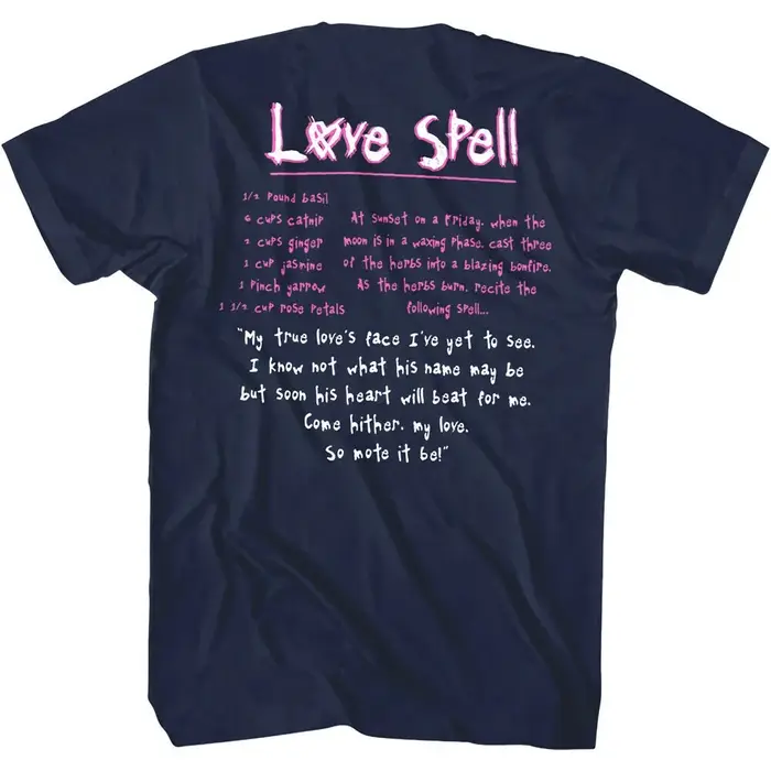 T-shirt pour homme de la groupe Hole avec design de paroles de la chanson « Love Spell »
