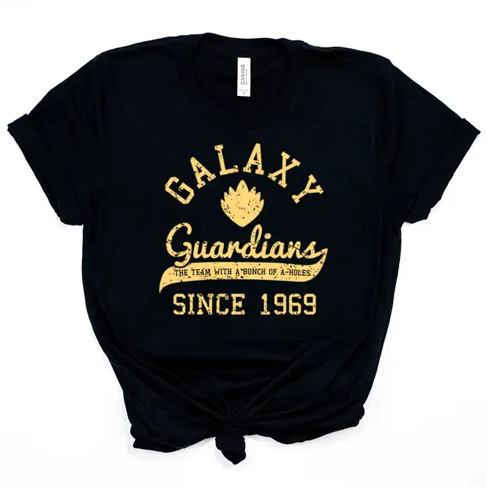 T-shirt unisexe Galaxy Guardians Since 1969, logo graphique des gardiens, chemise à manches courtes pour hommes et femmes, haut de film Smile Hero, cadeau GérGift